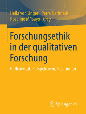 cover image of Forschungsethik in der qualitativen Forschung
